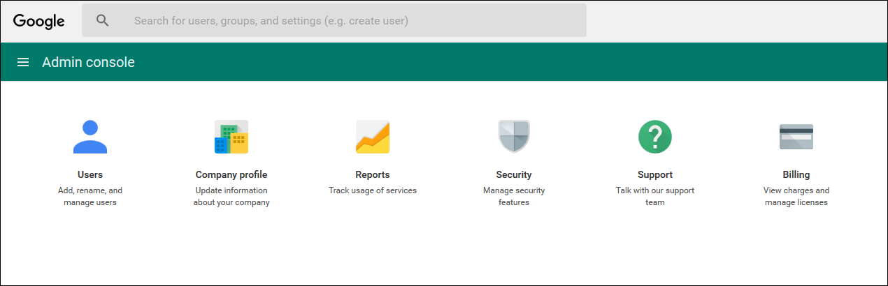 The Security option
