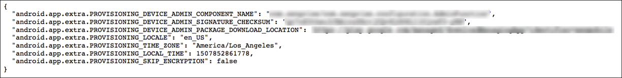 A typical JSON