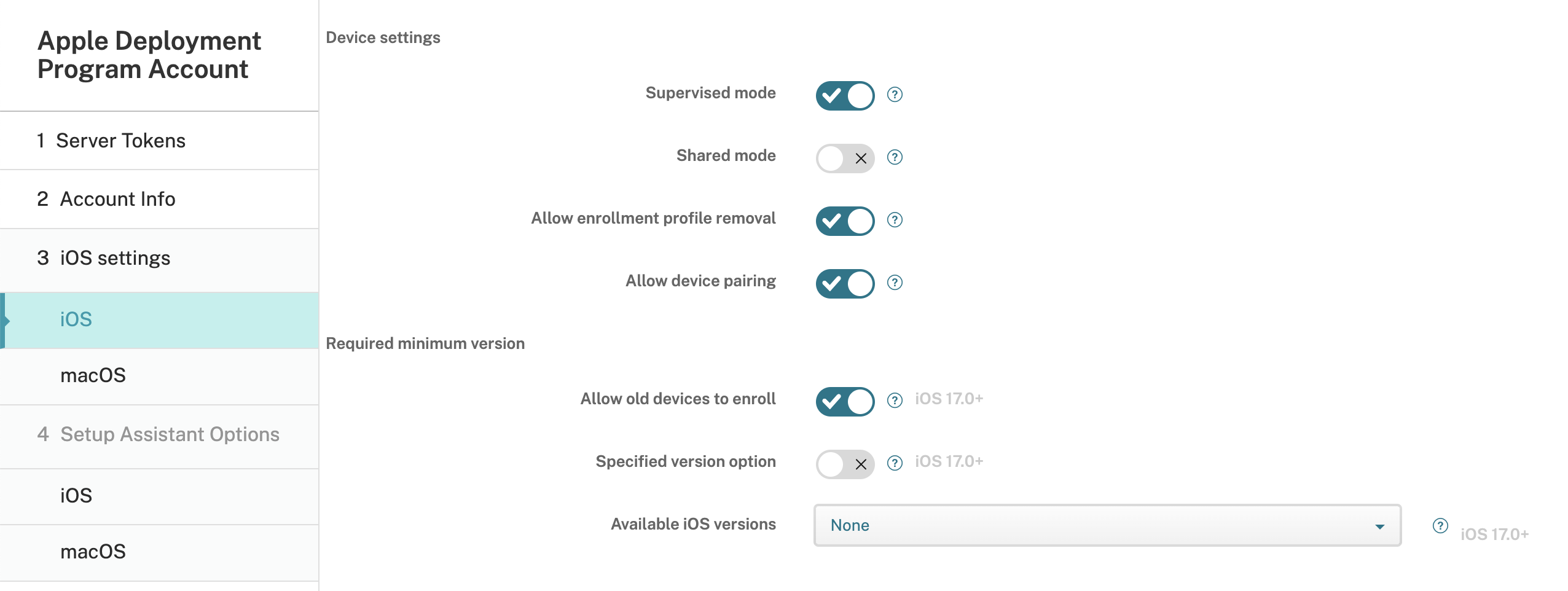 Apple deployment program