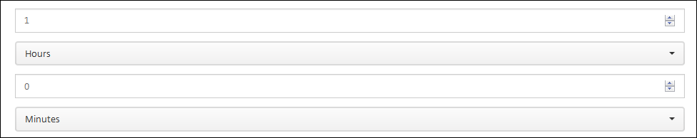 Actions configuration screen