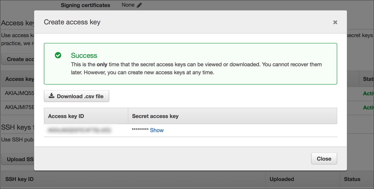 ASW console access key download
