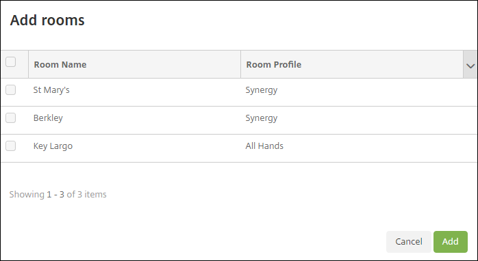 Citrix Endpoint Management console Alexa for Business selecting room for skill group