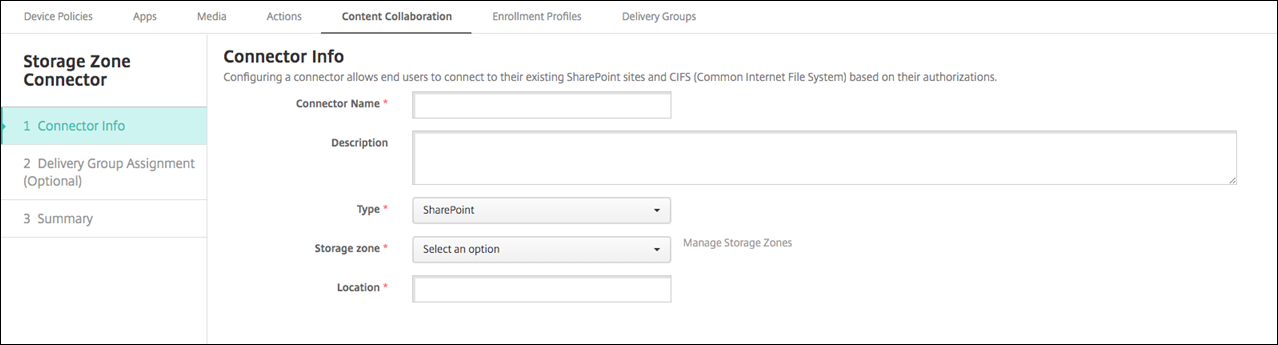 ShareFile configuration
