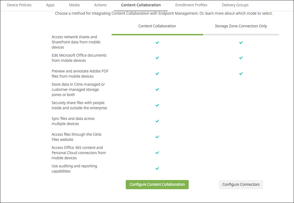 ShareFile configuration