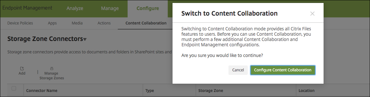 ShareFile configuration