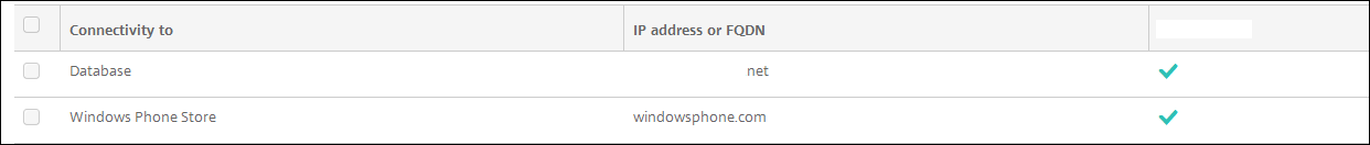 Citrix Endpoint Management Connectivity Checks