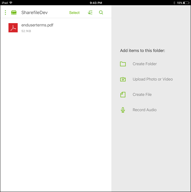 ShareFile configuration