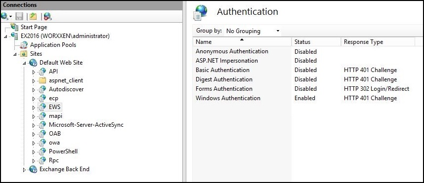 IIS Manager Console
