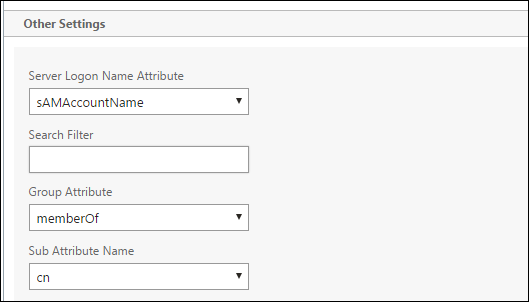 NetScaler Gateway configuration screen