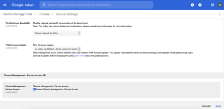 Google administrator console
