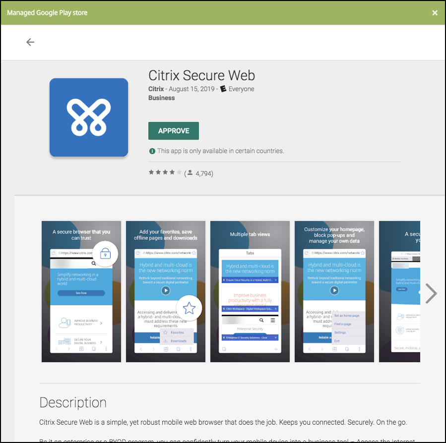 Approve an MDX app