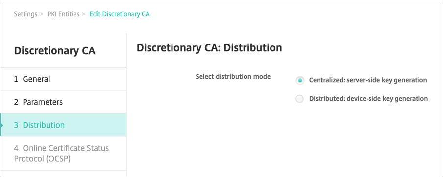 PKI Distribution page
