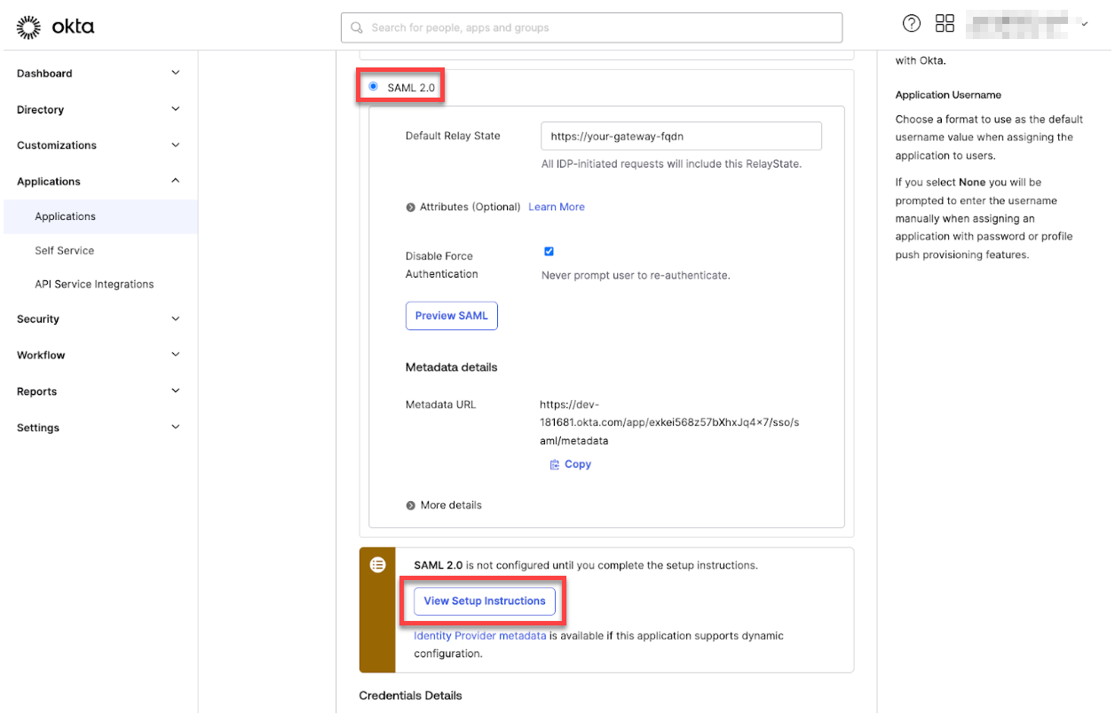NetScaler Gateway SAML - View Set up Instructions