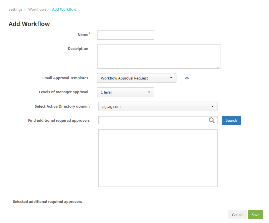 Workflow management