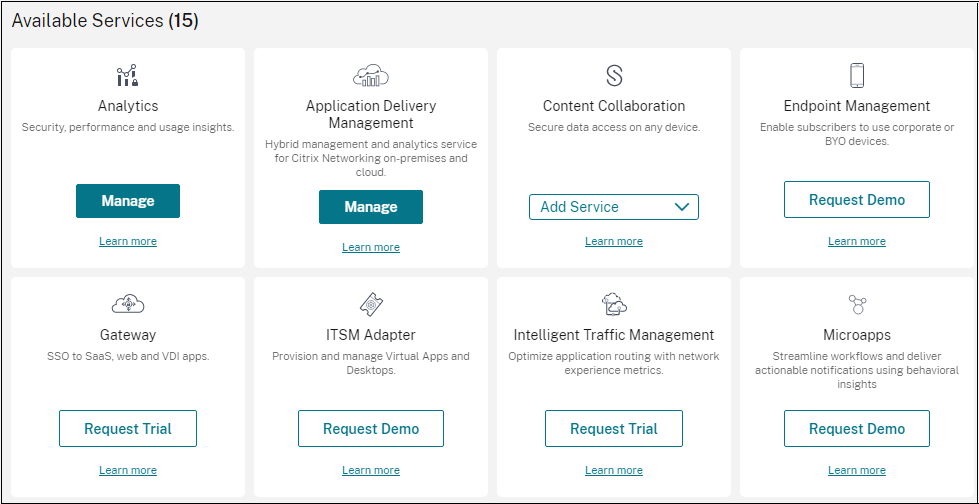 Cloud configuration screen