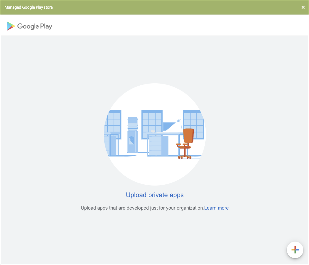 Upload private apps