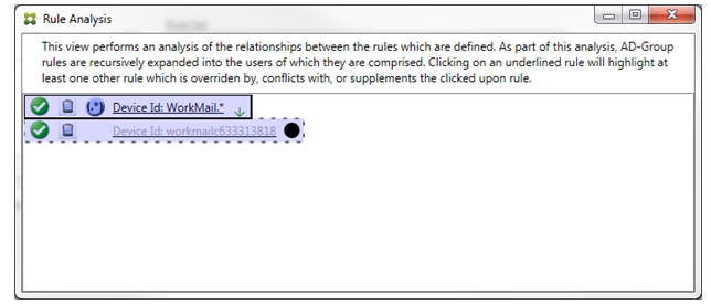 Highest-priority rule dialog box
