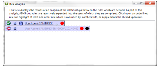 Regular expression rule dialog box