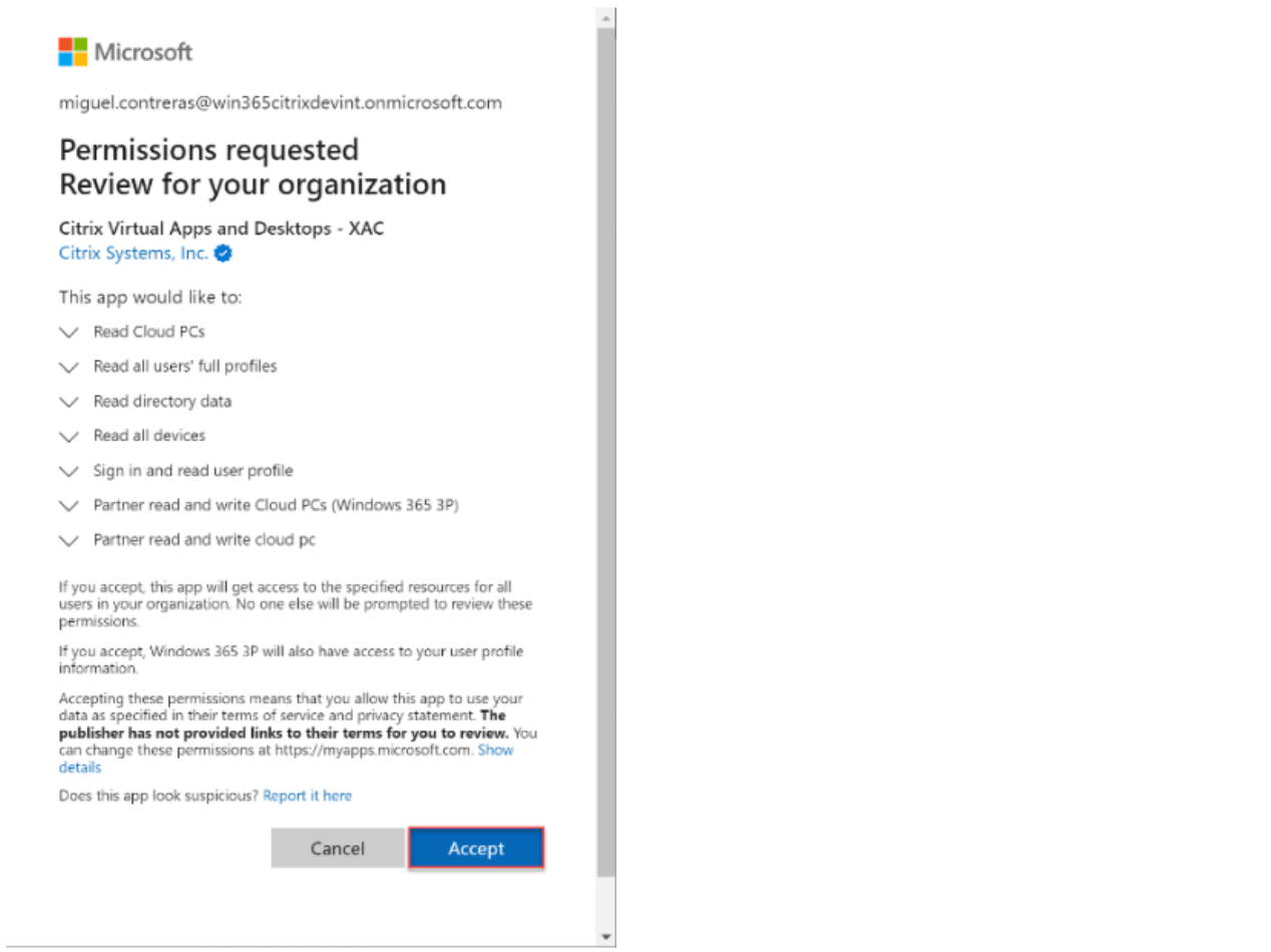 Accept permissions again