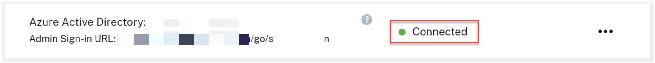 Connected status