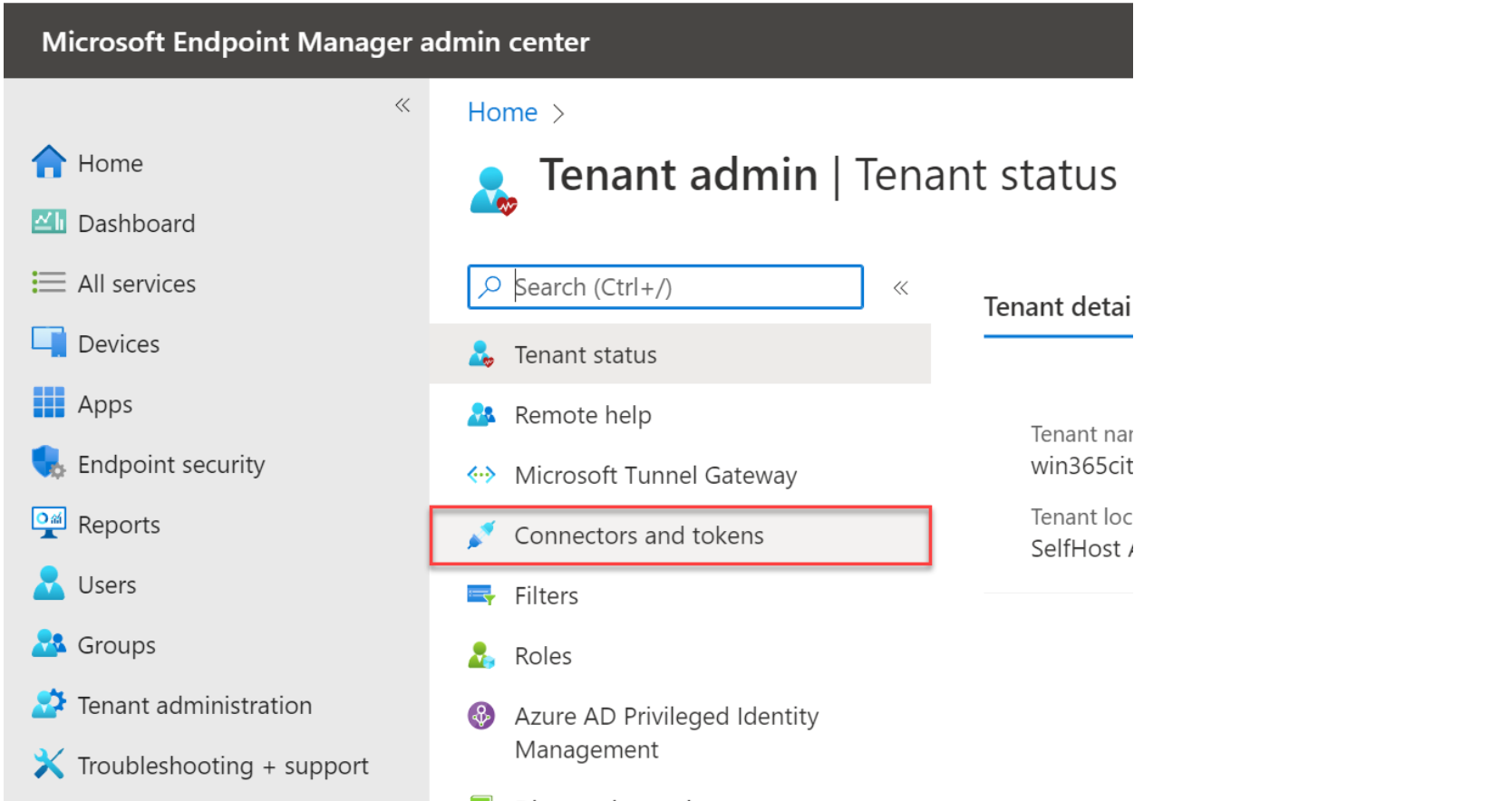 Tenant administration