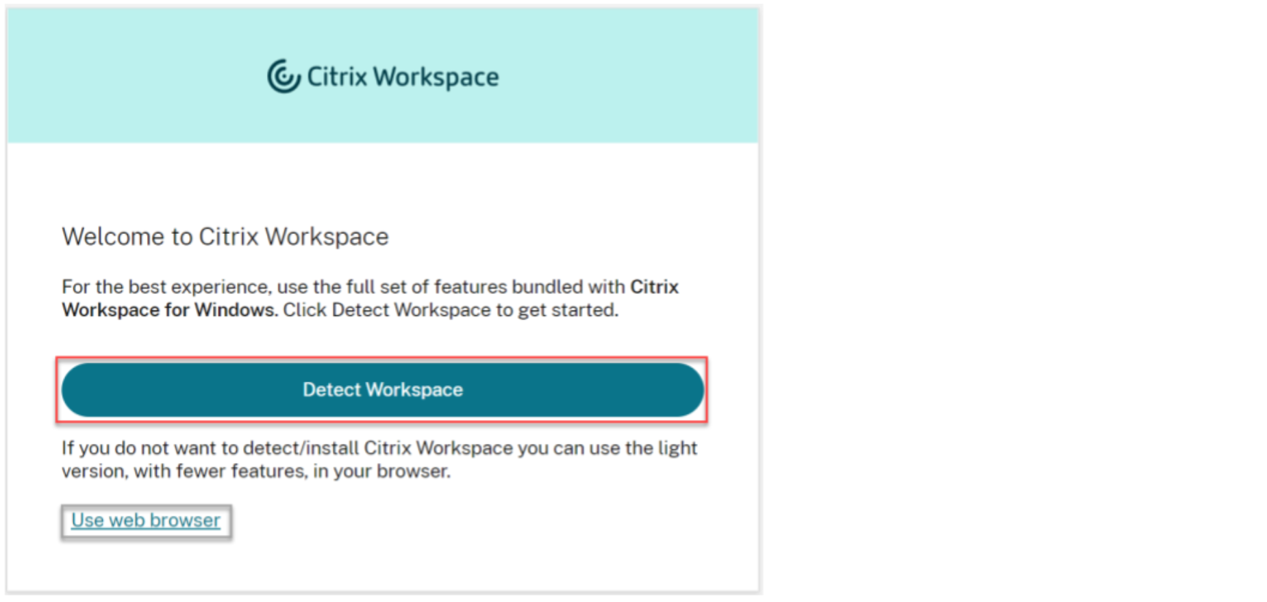 Detect Workspace