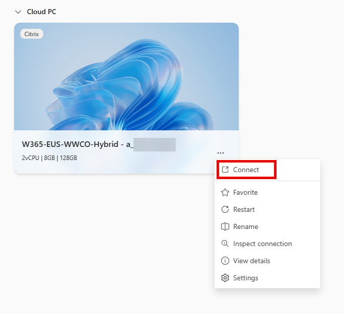 Open in Citrix