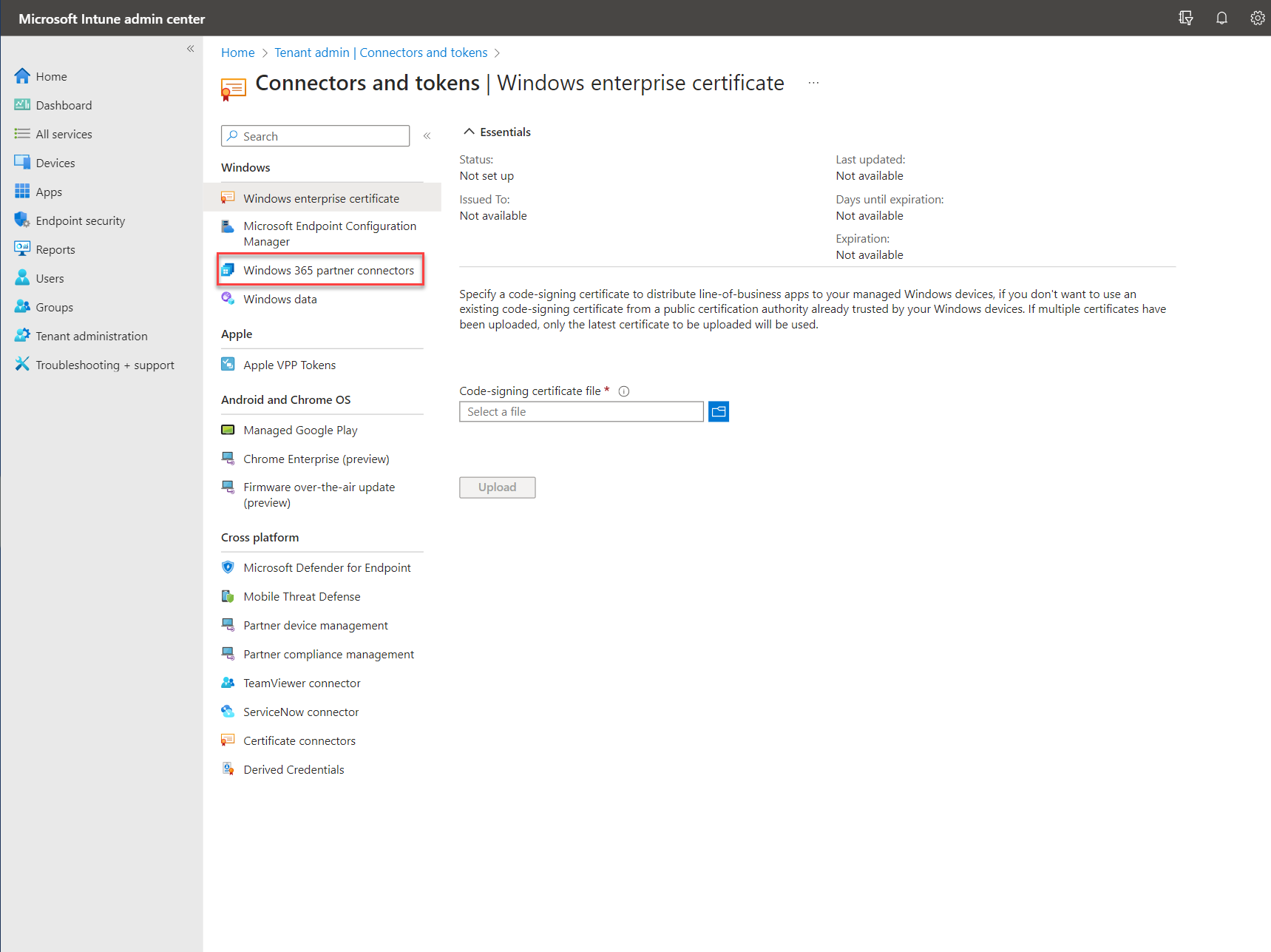 Windows Citrix connector
