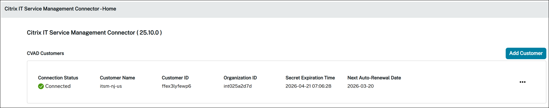 ITSM connector is up and running
