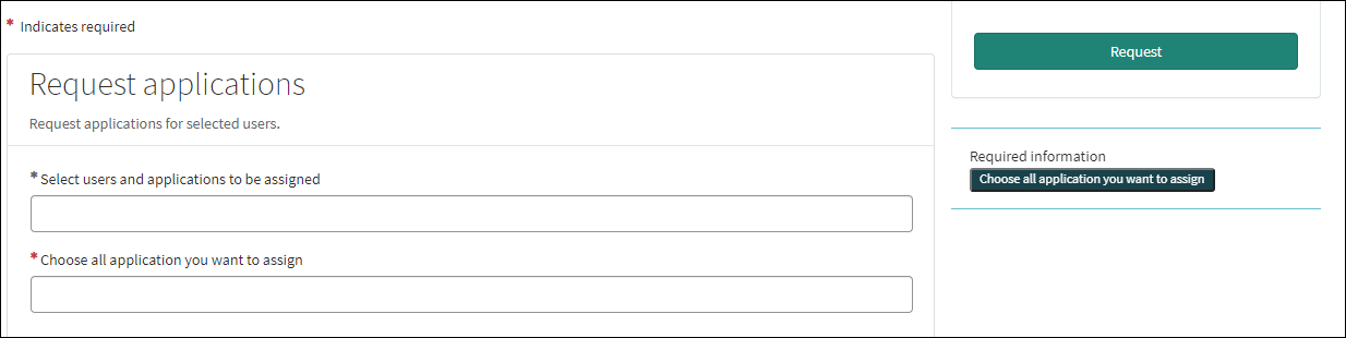 A logged-in user is selected by default