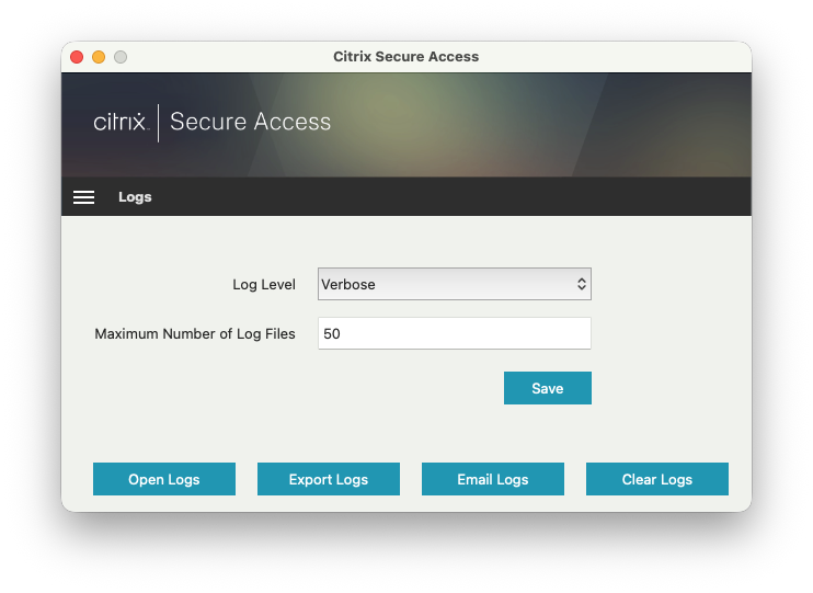 macOS logging configuration