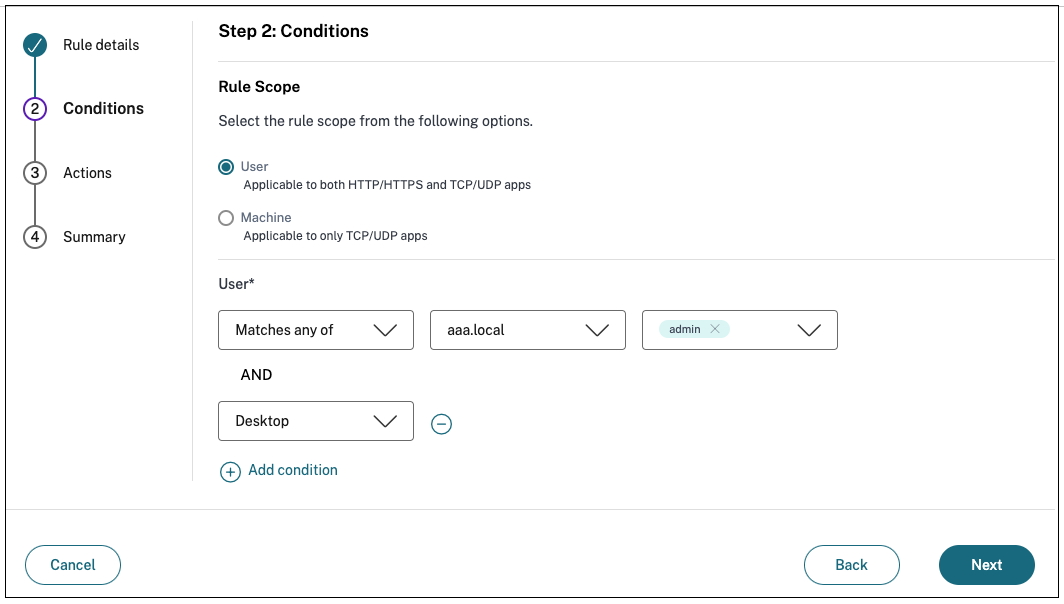 Adaptive access policy based on device