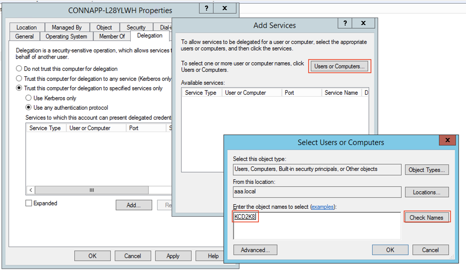 Target webserver