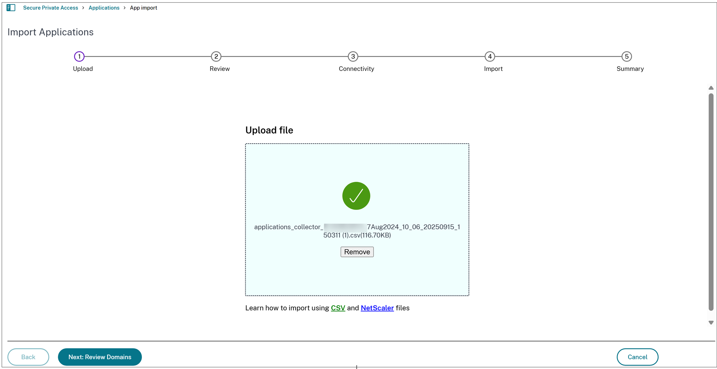 Review domains