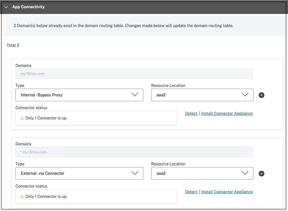 SPA application connectivity
