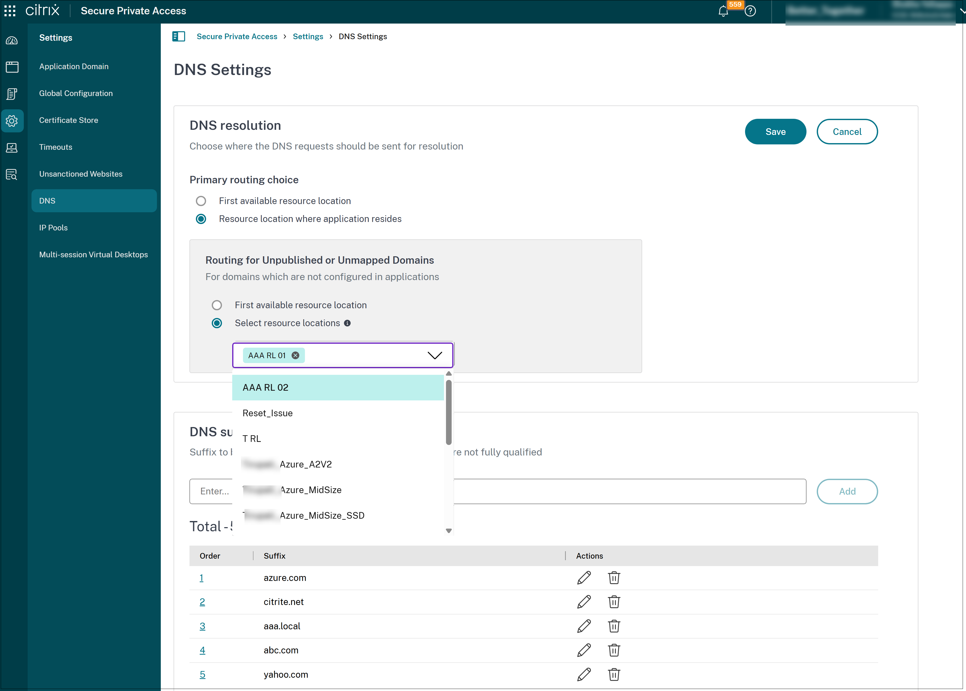 DNS fallback routing