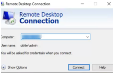 RDP connected