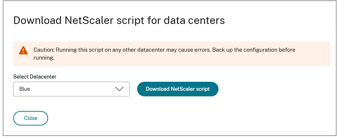Script warning