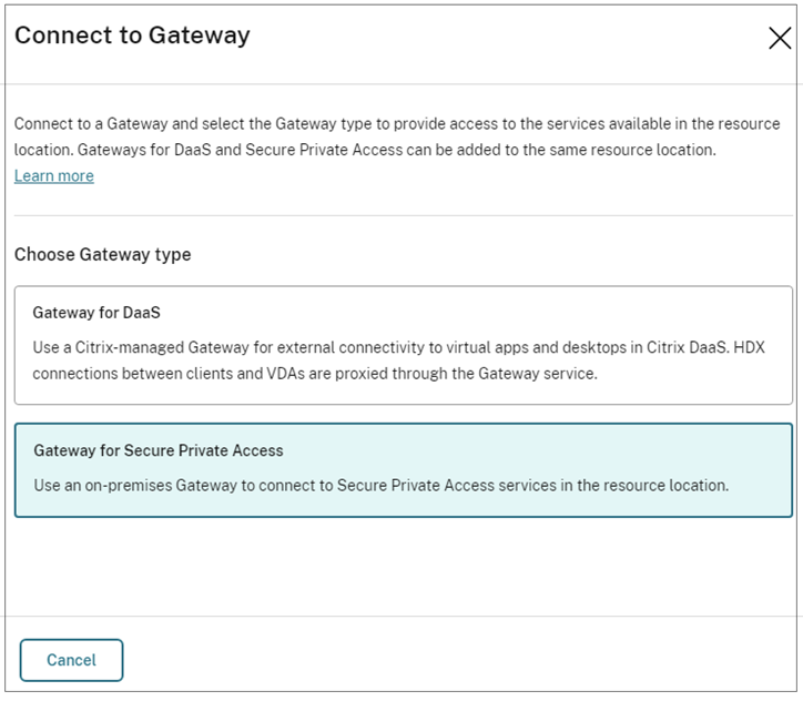 Connect to gateway