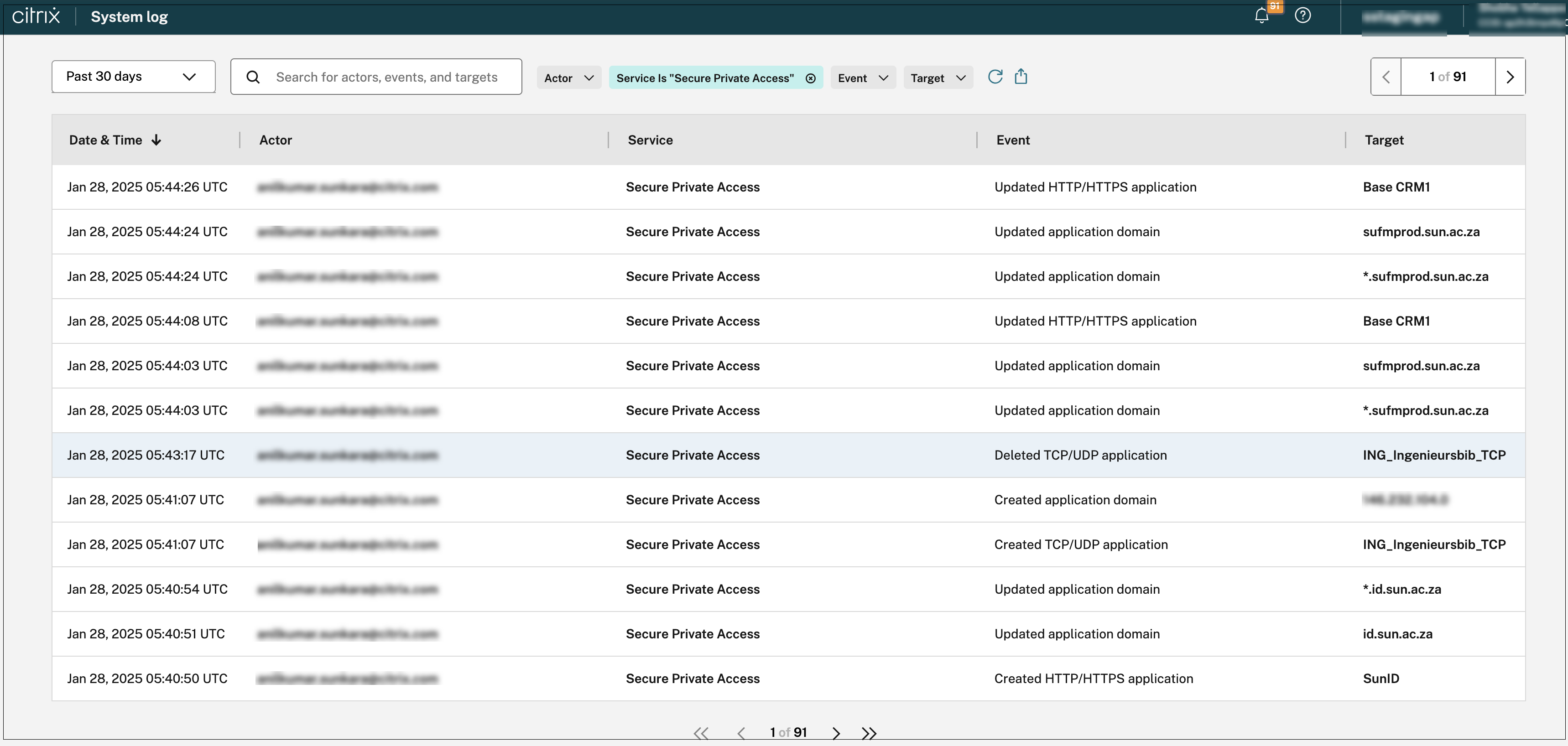 System Logs