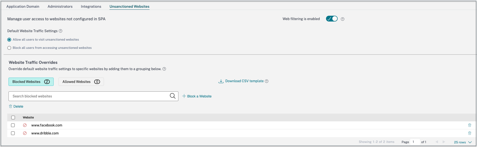 Configure rules
