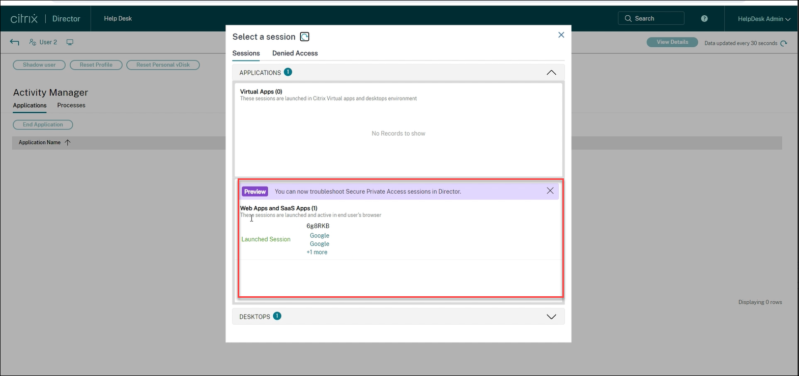 Director SPA web and SaaS app