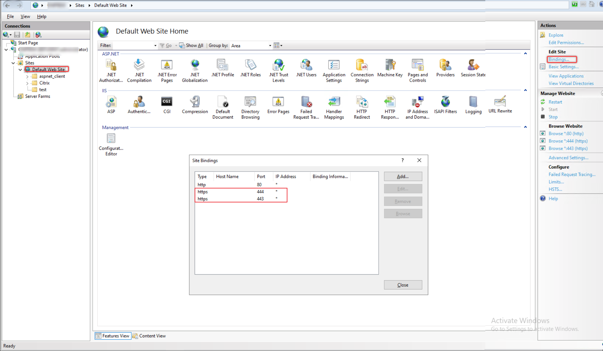 Set new port