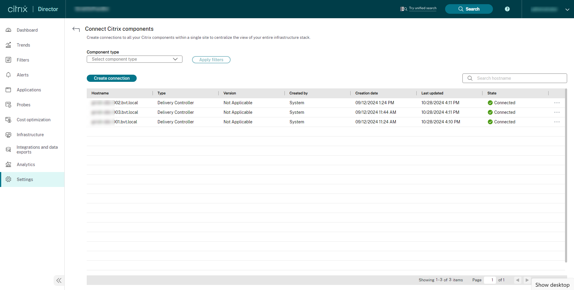 Connect Citrix Components