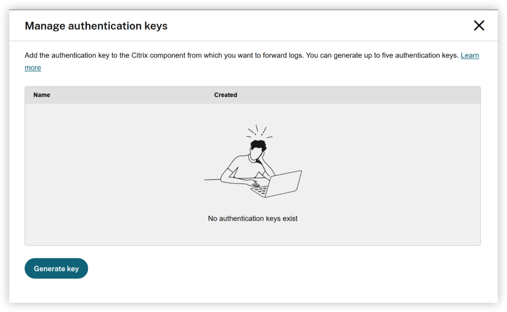 Manage Authentication Keys