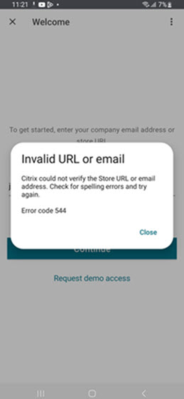 Error Message