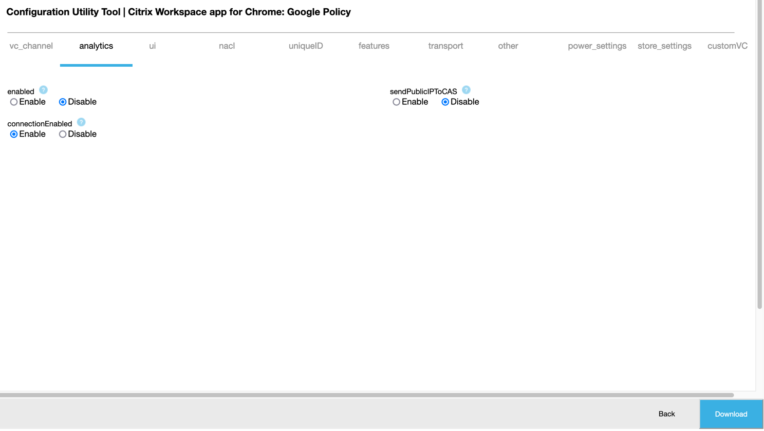 Google Policy tool