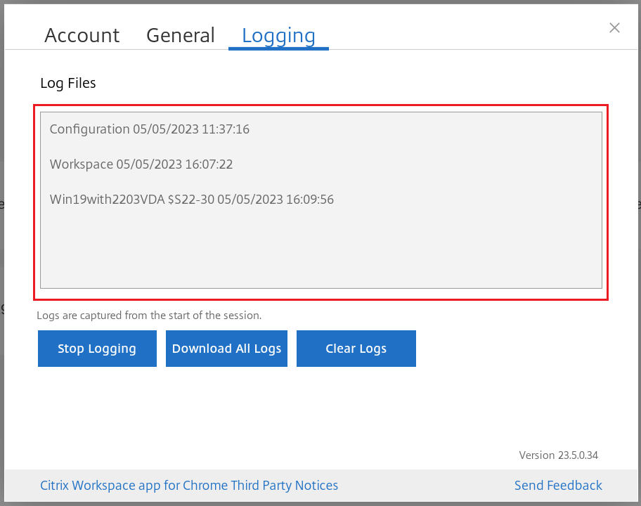 Log files