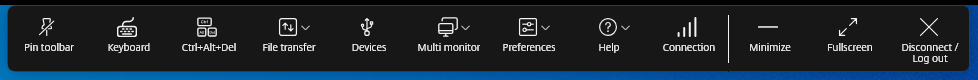 Enhancements to the improved in-session toolbar