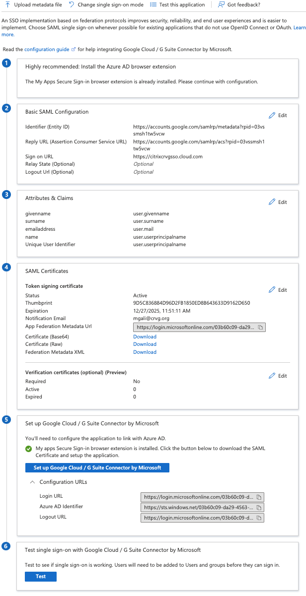 SSO Azure SAML